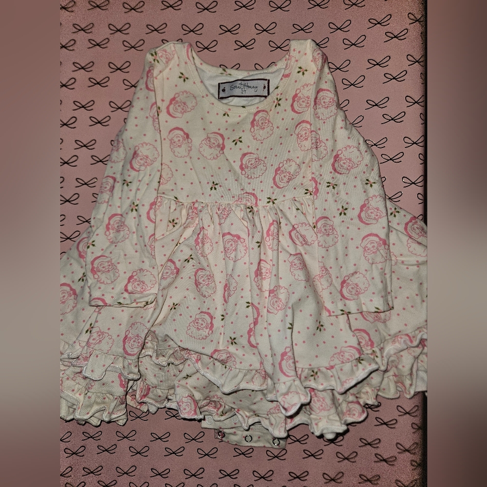 SweetHoney Pink Christmas Dress